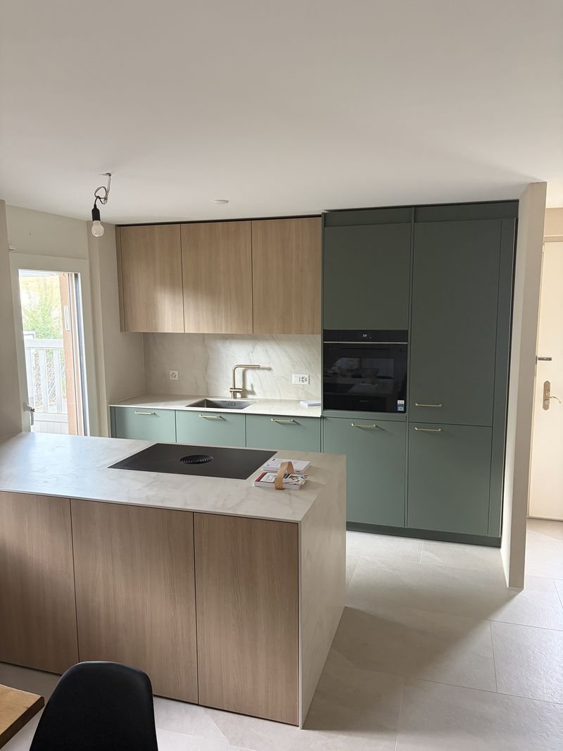 Cuisine, Treycovagnes — rénovation pilotée par Invatis