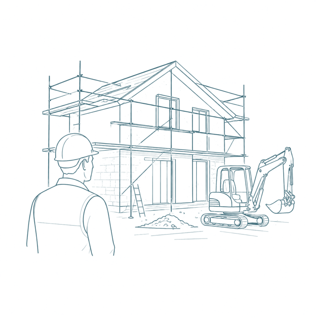Chantier en cours, suivi sur place