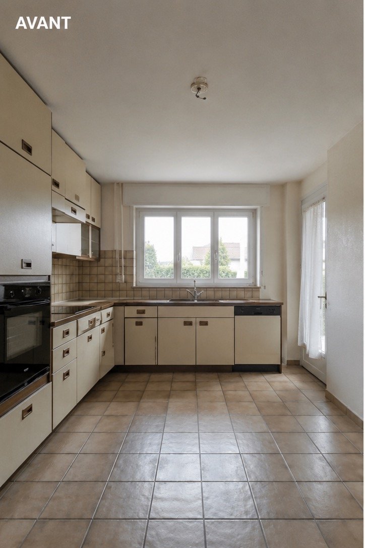 Cuisine à Fribourg — avant travaux