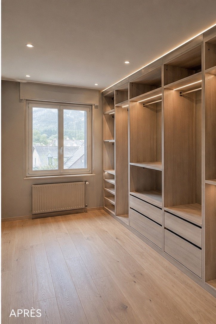 Dressing sur mesure à Morat — après travaux